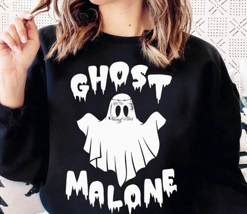 Ghost Malone Bull Halloween Funny Ghost Shirt